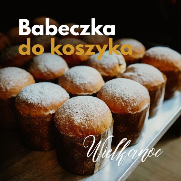 Mała babeczka do koszyka wielkanocnego